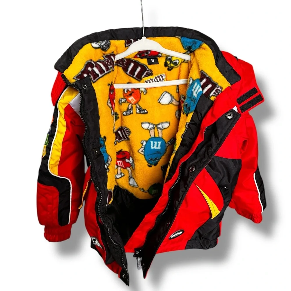 Red M&M Racing Jacket for Kids - Picture 11 of 13